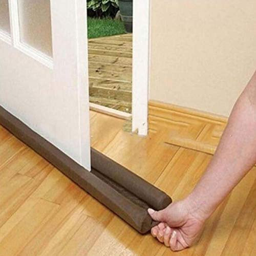 DUAL DRAFT STOPPER Double Sided Snake Wind Air Door Guard Cover Weather Seal - Image 9