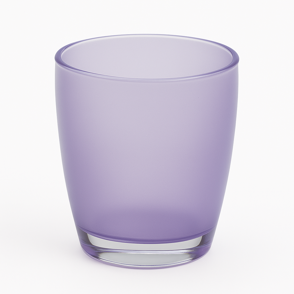 Bathroom Toothbrush Holder Caddy Storage Organizer Oval Tumbler Cup in Purple - Image 2