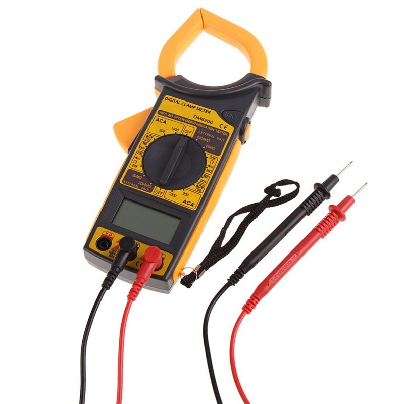 Digital Clamp Meter AC/DC Voltage Resistance Frequency DM6266 - Batteries Incl. - Image 7