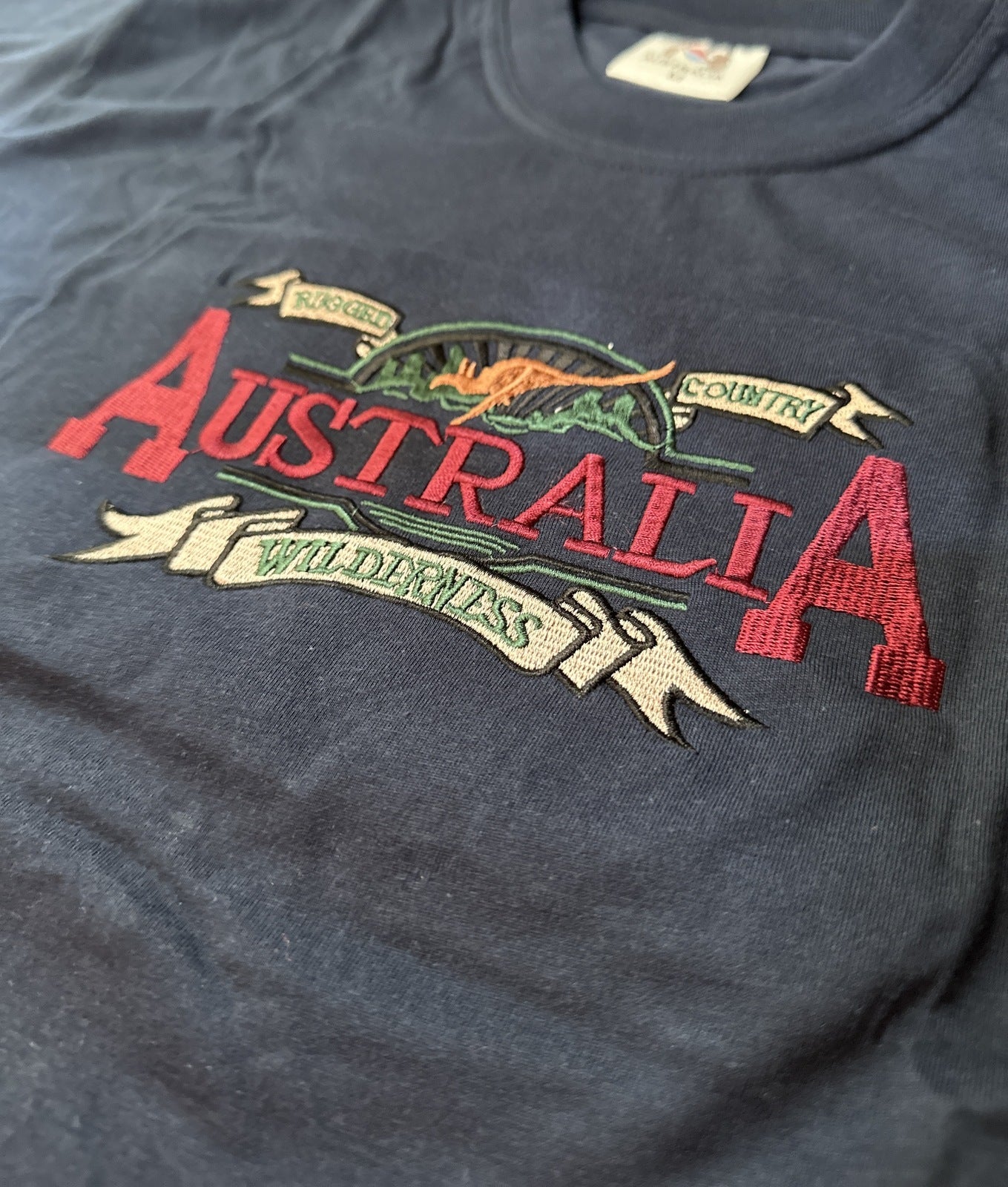 Mens Australia Wilderness T Shirt Souvenir Tee Top 100% Cotton - Navy Blue - S - Image 4