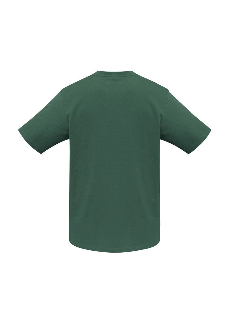 Plain T-Shirt 100% COTTON Basic Blank Tee Mens Ladies Casual BULK Adults - Bottle Green - S - Image 3