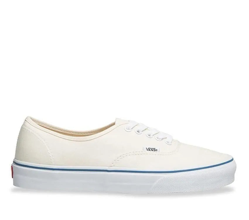 Vans Authentic Canvas Shoes Classic Skateboard Sneakers Casual - Off-White/White - Image 8