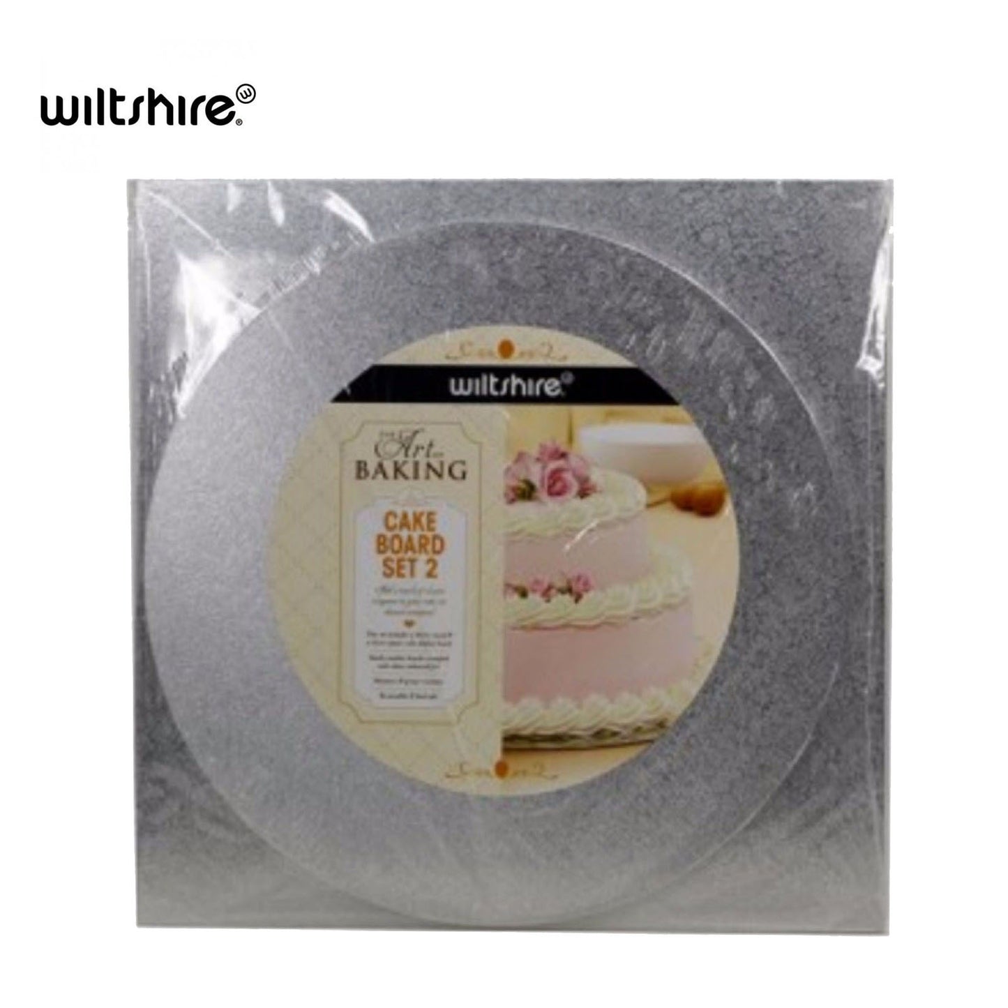 Set of 2 WILTSHIRE Cake Board Art of Baking Wooden Approved Food Grade Reusable - Image 4