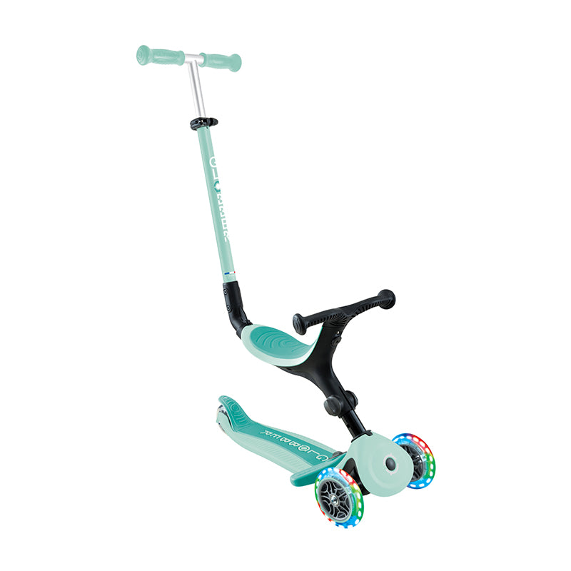 Globber GO UP ACTIVE with Lights - Mint /Dark Mint