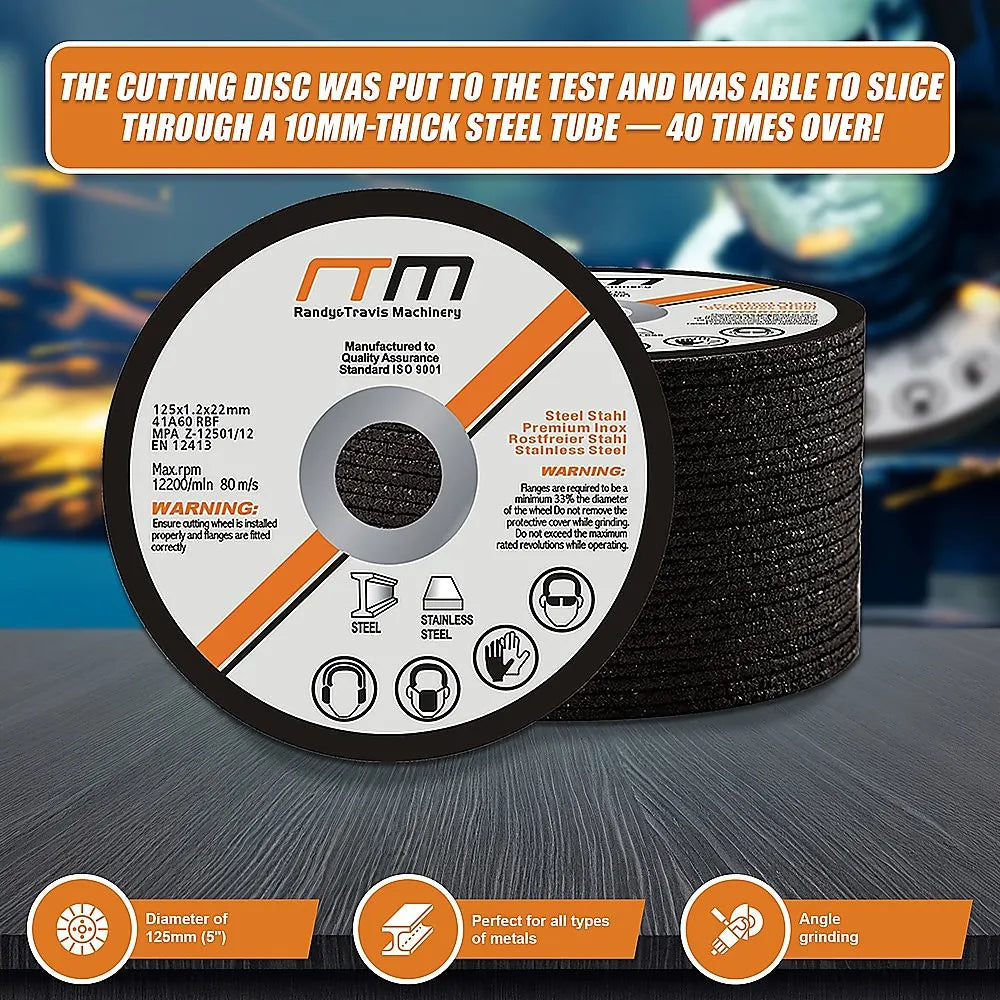 125mm 5" Cutting Disc Wheel for Angle Grinder x25 - Image 9