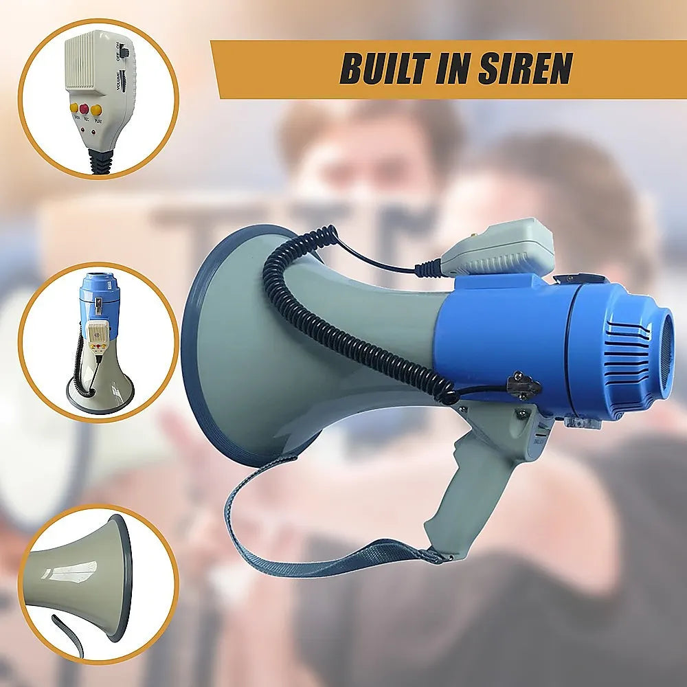 25W Megaphone PA System Loud Speaker Voice Recorder - Image 9