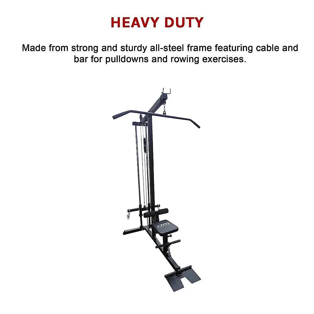 Lat Pulldown Low Row Fitness Machine – Home Gym Strength Trainer - Image 9