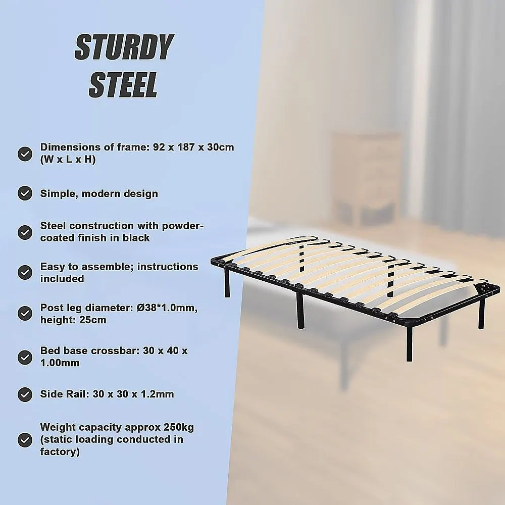 Single Metal Bed Frame - Bedroom Furniture - Image 9