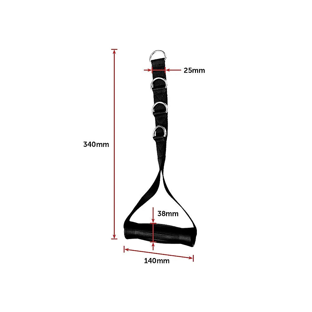 2x Adjustable Nylon Cable Handles – Home Gym Attachment for Strength Training - Image 7