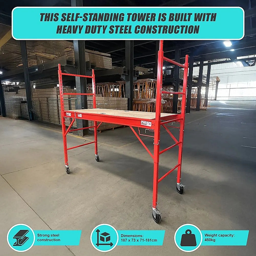 Mobile Safety High Scaffold / Ladder Tool -450KG - Image 9