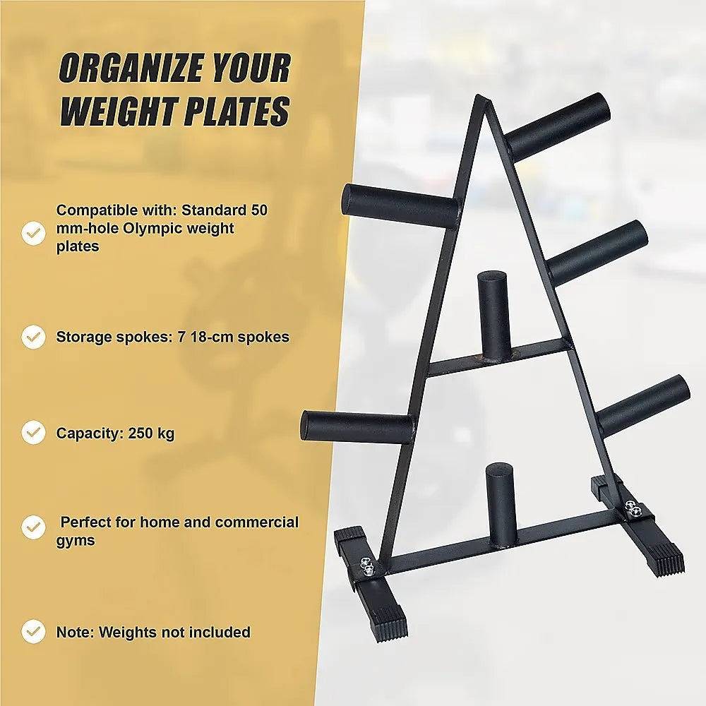 Olympic Weight Plate Storage Rack 250kg Capacity - Image 9