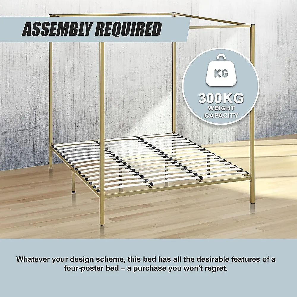 4 Four Poster King Bed Frame - Image 9