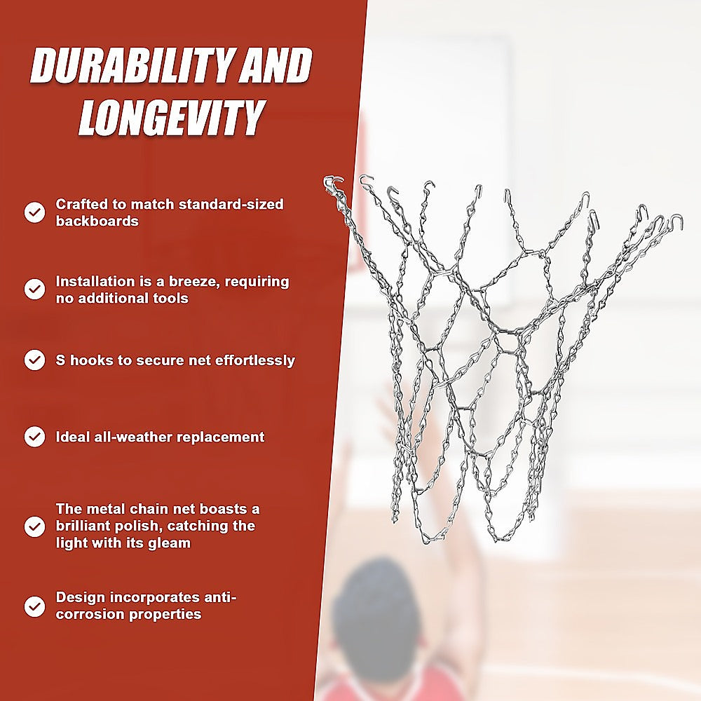Heavy Duty Metal Pro Basketball Net Highly Durable Chain - Image 8