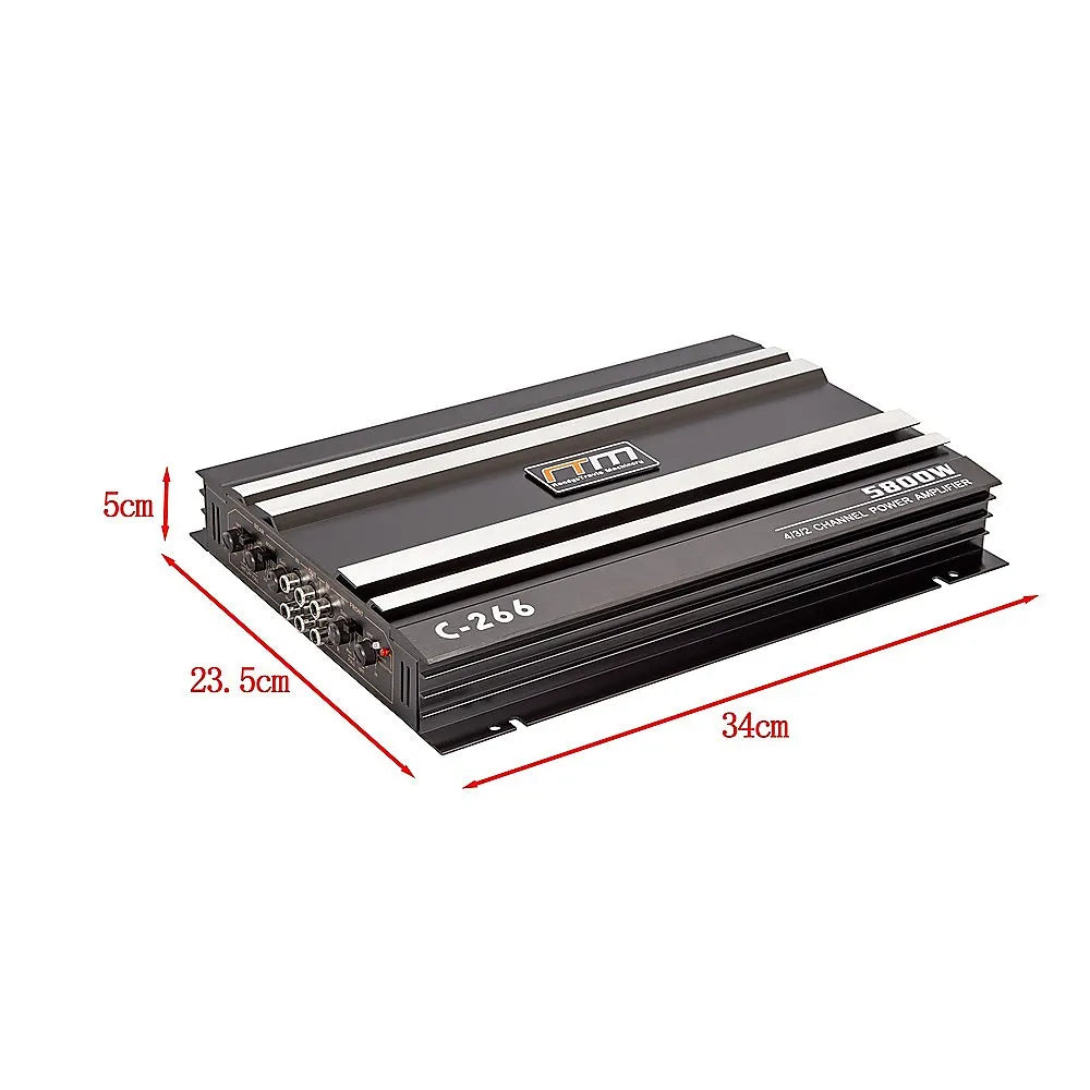 5800W Watt 4 Channel Car Truck Amplifier Stereo Audio Speaker Amp System Device - Image 9