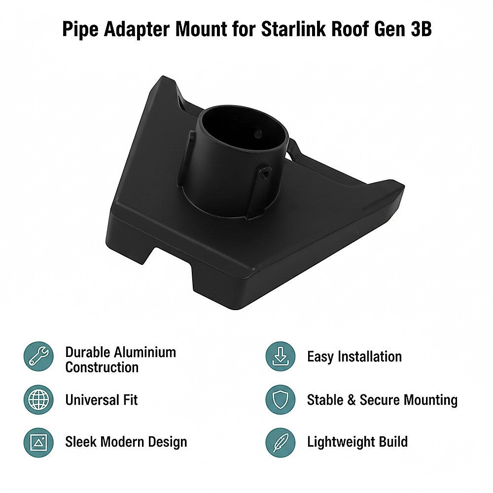 Pipe Adapter Mount for Starlink Roof Gen 3B – Pole Bracket for 1–2 Inch Mounting - Image 9