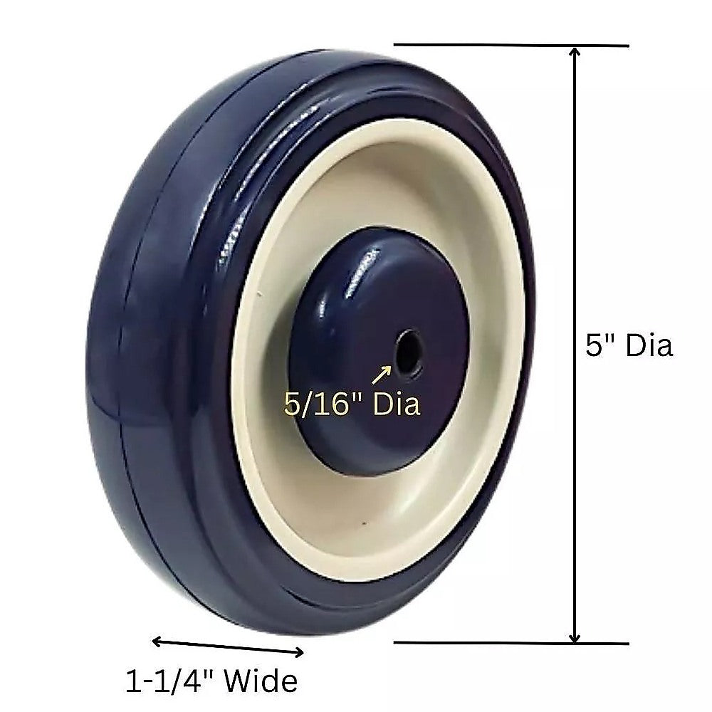 8 x 5" Diameter Wheels Nuts and Bolts included - Image 6