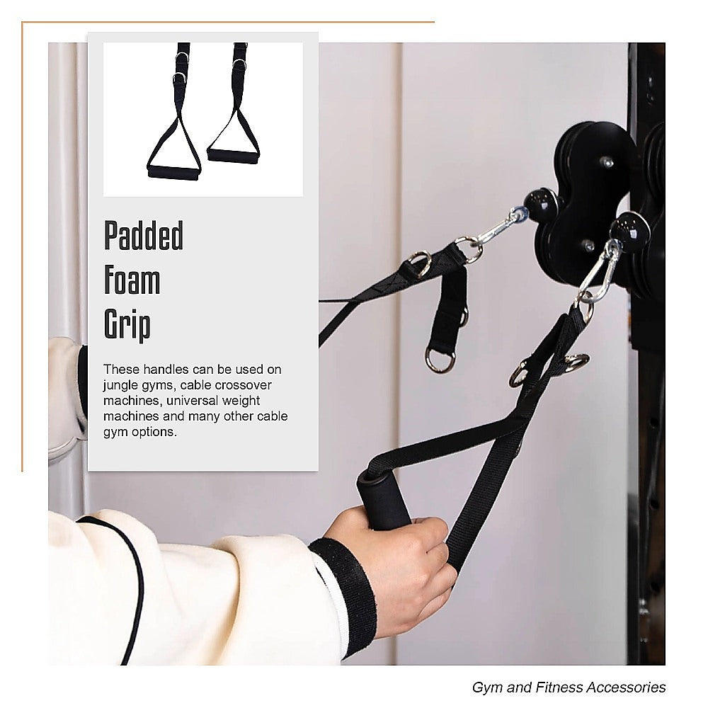 2 x Universal Foam Handle Exercise Machine Attachments - Image 9