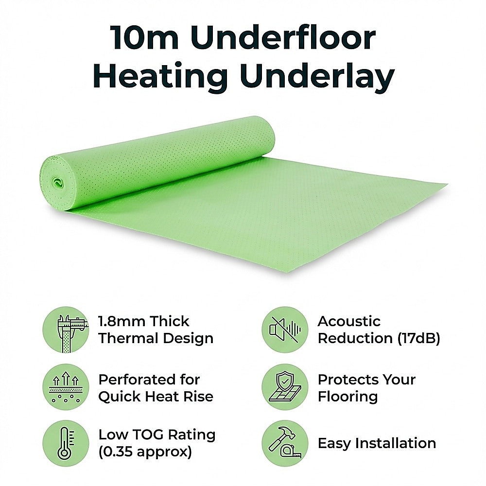 10m Underfloor Heating Underlay – For Laminate, Timber & Vinyl Flooring - Image 9