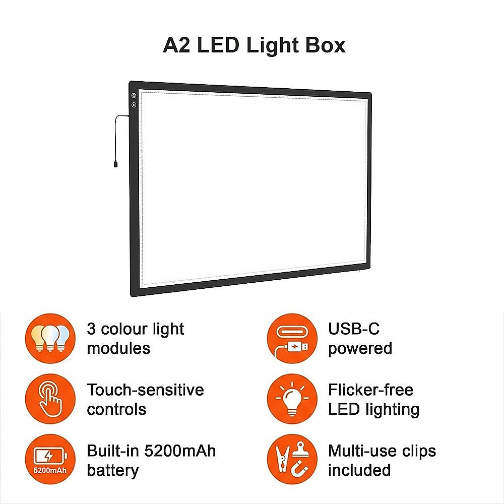 A2 LED Light Box for Drawing, Calligraphy & Tracing Artists Pad - Image 9