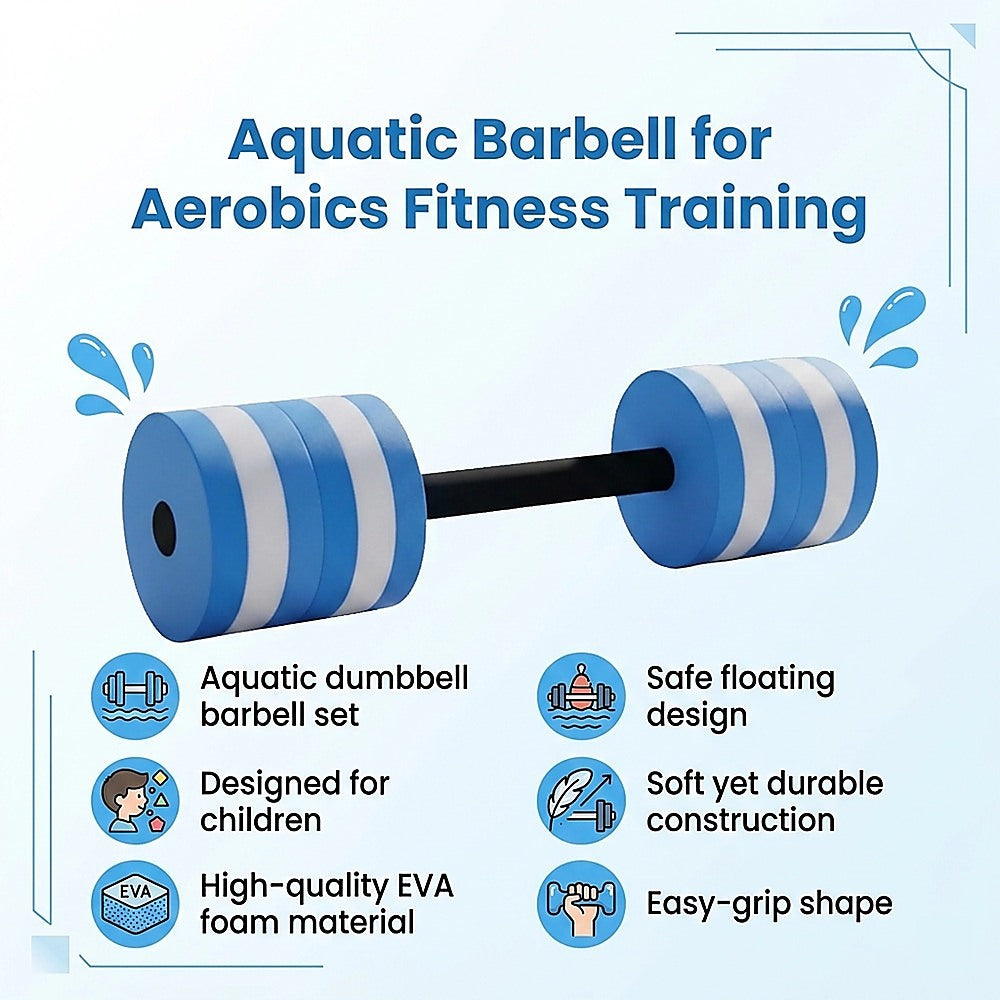 Pool Dumbbell Water Aquatic Barbell for Aerobics Fitness Training - Image 9