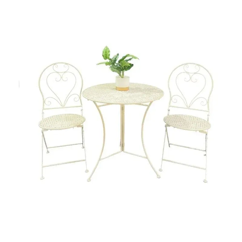 Bordeaux 3pc Setting Round Table + 2 Chairs - Image 5