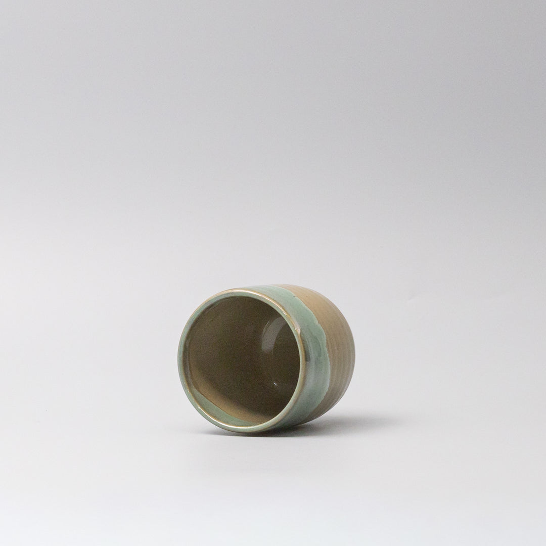 Mug Yunomi 280ml Aqua Drip Glaze - Image 4