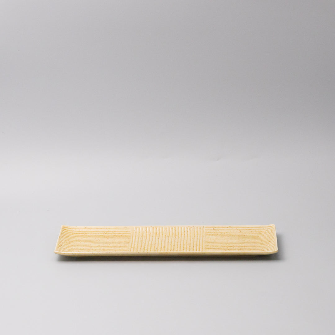 Plate Rectangular Sashimi 33cm Honey Glaze - Image 5