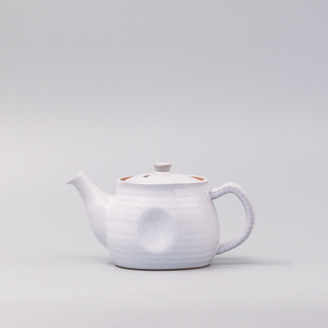 Teapot 300ml Speckled White Glaze - Image 5