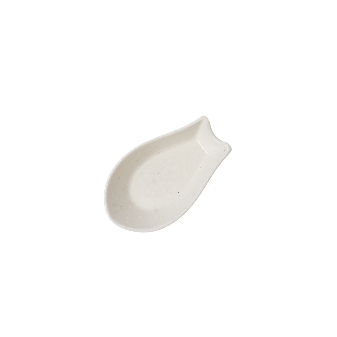 Spoon Rest Kanso Small Soft White Glaze - Image 3