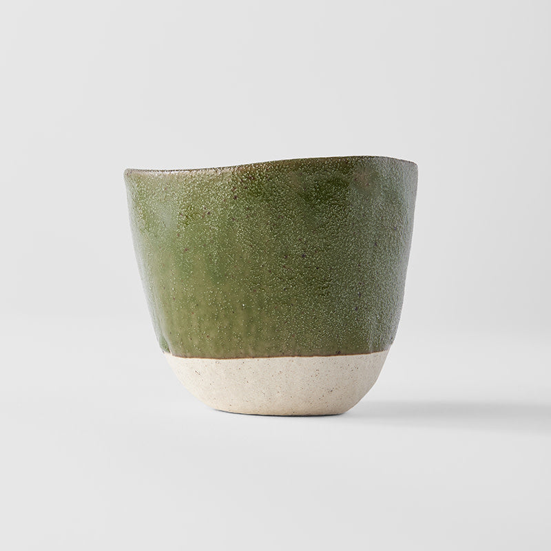Lopsided Mug 200ml Matcha Green Glaze - Image 5