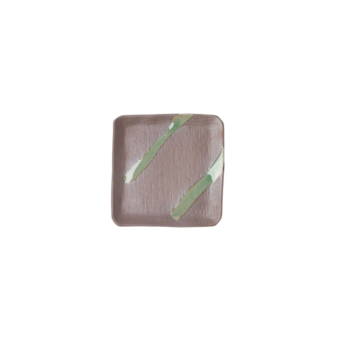Saucer Apex 12.8cm Green Bisque Glaze - Image 5