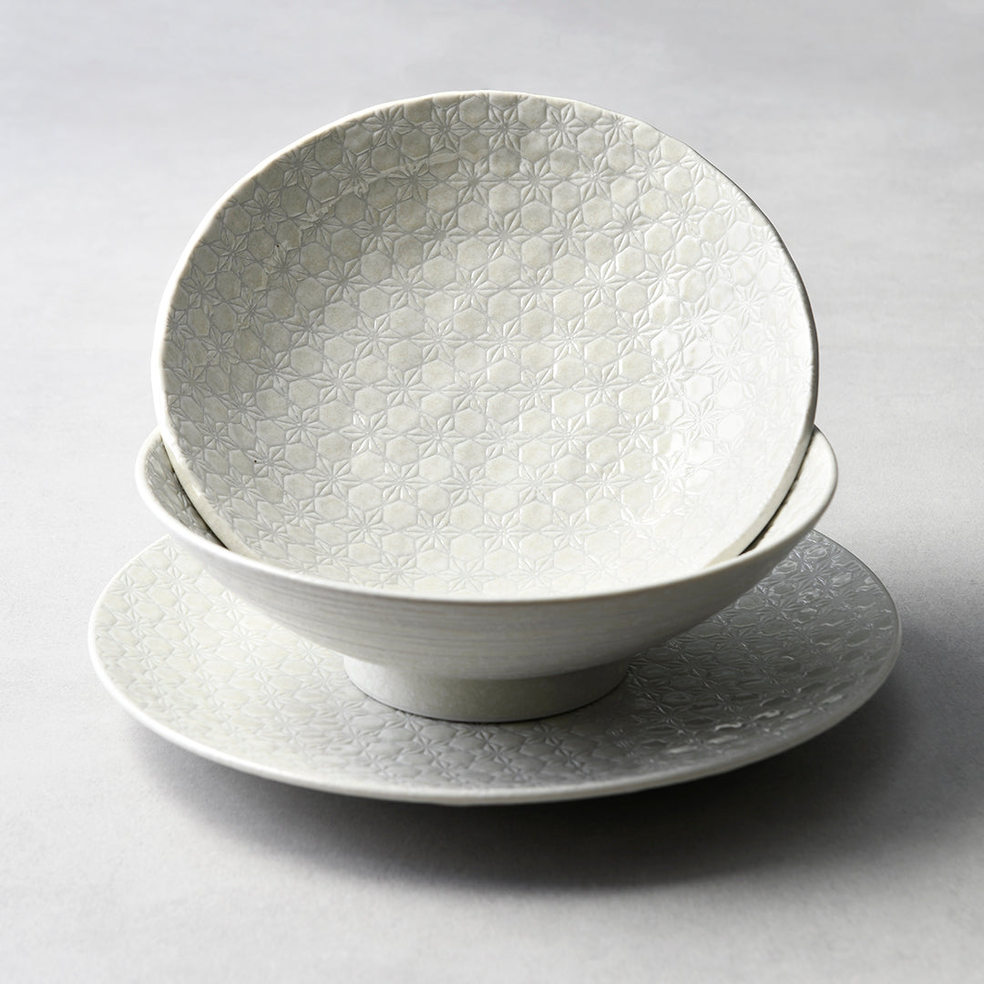 Side Plate 19.5cm White Star Glaze - Image 5