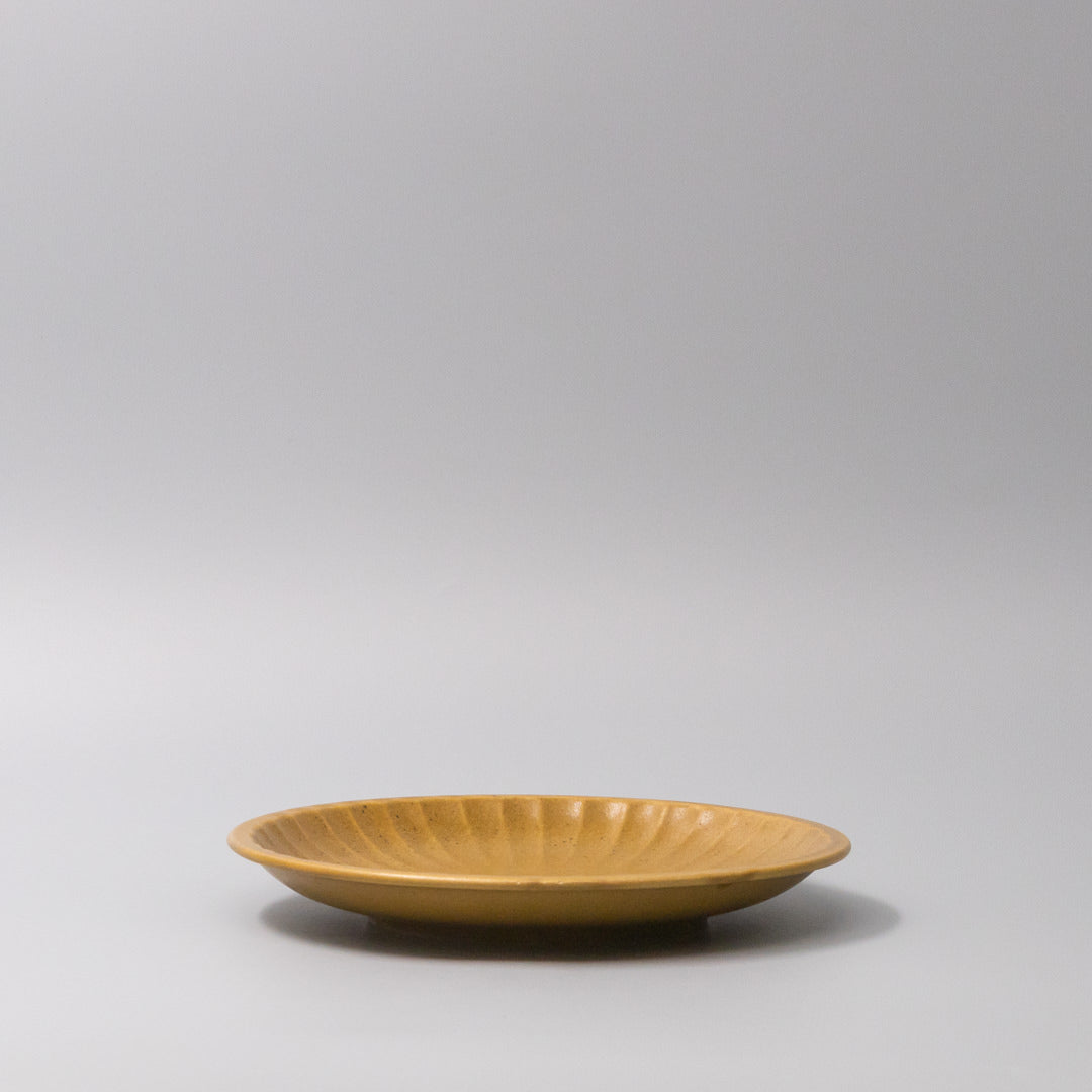 Plate 21.5cm Sunburst Turmeric Glaze - Image 4