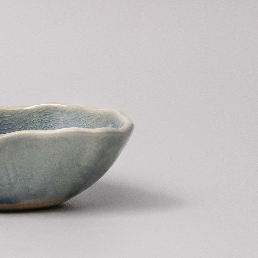 Bowl Oval 13.5cm Amane Sapphire Glaze - Image 4
