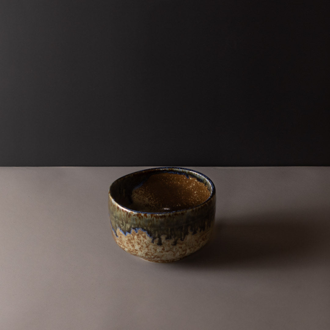 Matcha Tea Bowl 11.5cm Earth with Forest River - Image 3