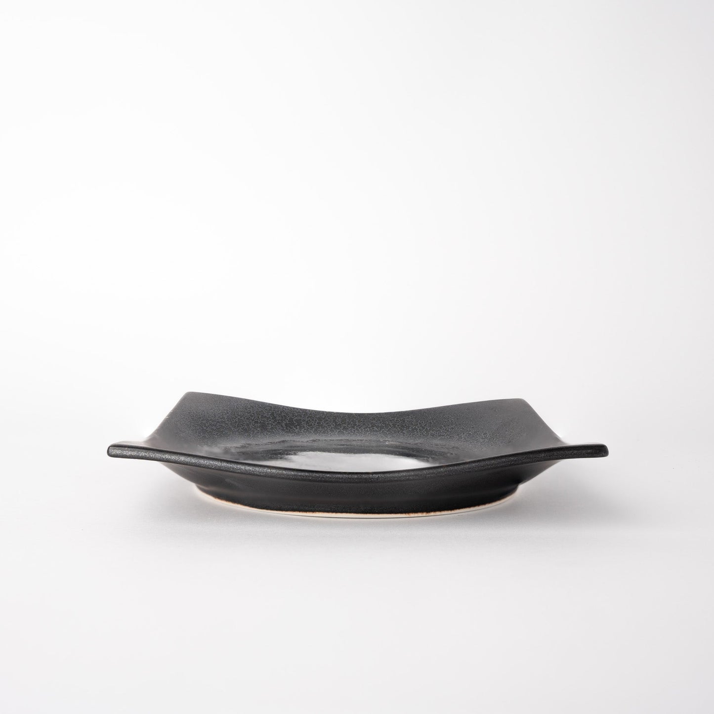 Plate Square 16cm Black Pearl Glaze - Image 3