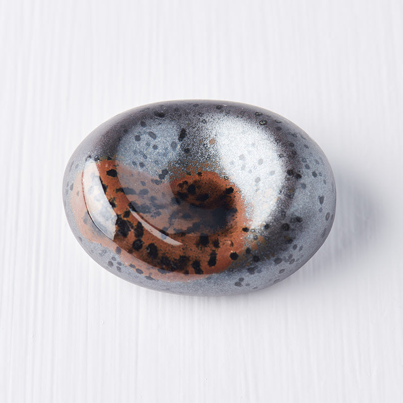 Chopstick Rest Pebble Matt Black Glaze - Image 5