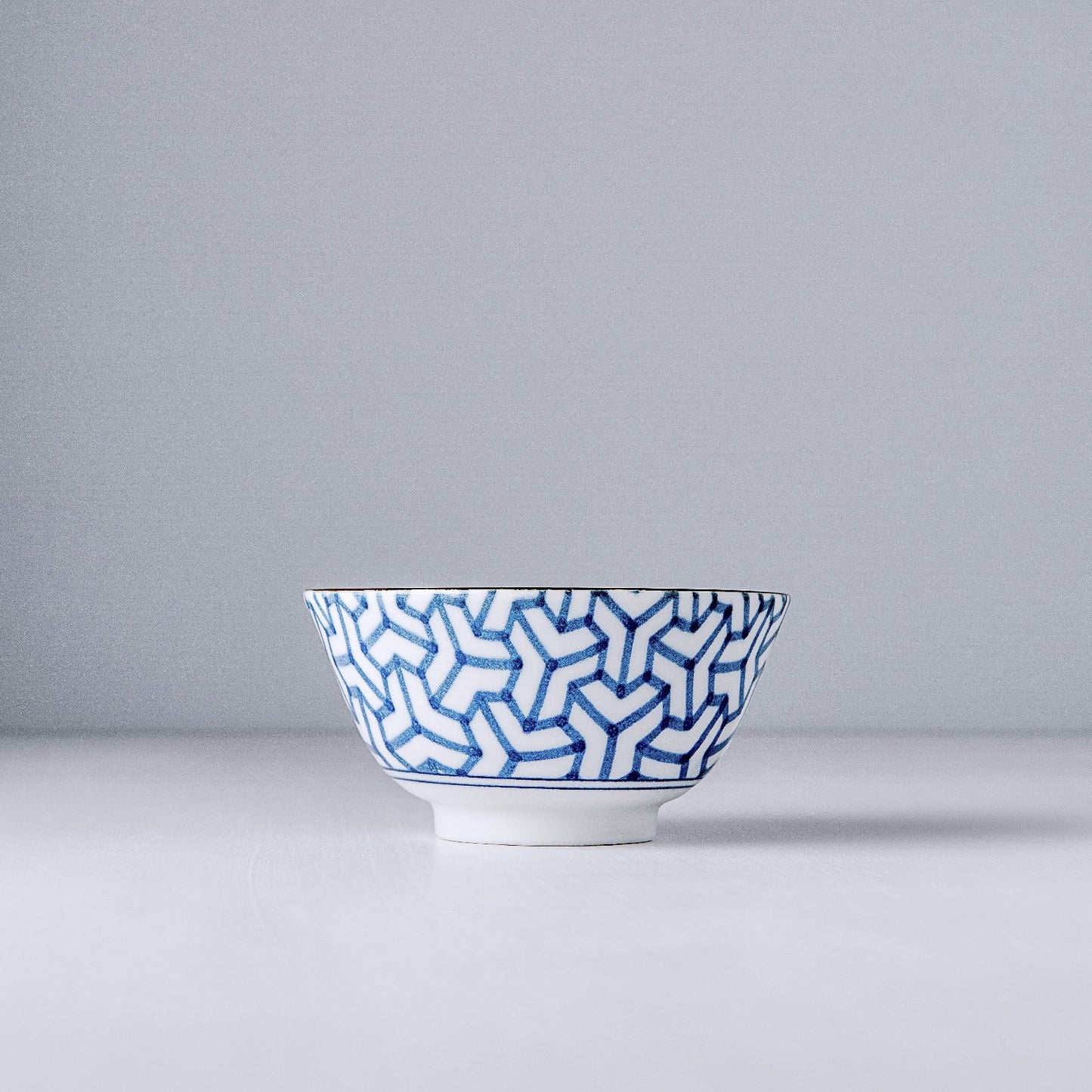 Bowl 13cm Indigo Ikat Herringbone Design - Image 5