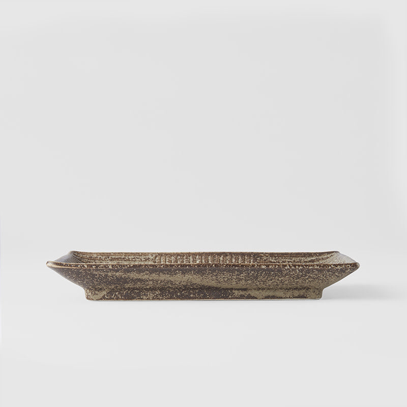 Sushi Plate 21cm Light Brown Glaze - Image 4