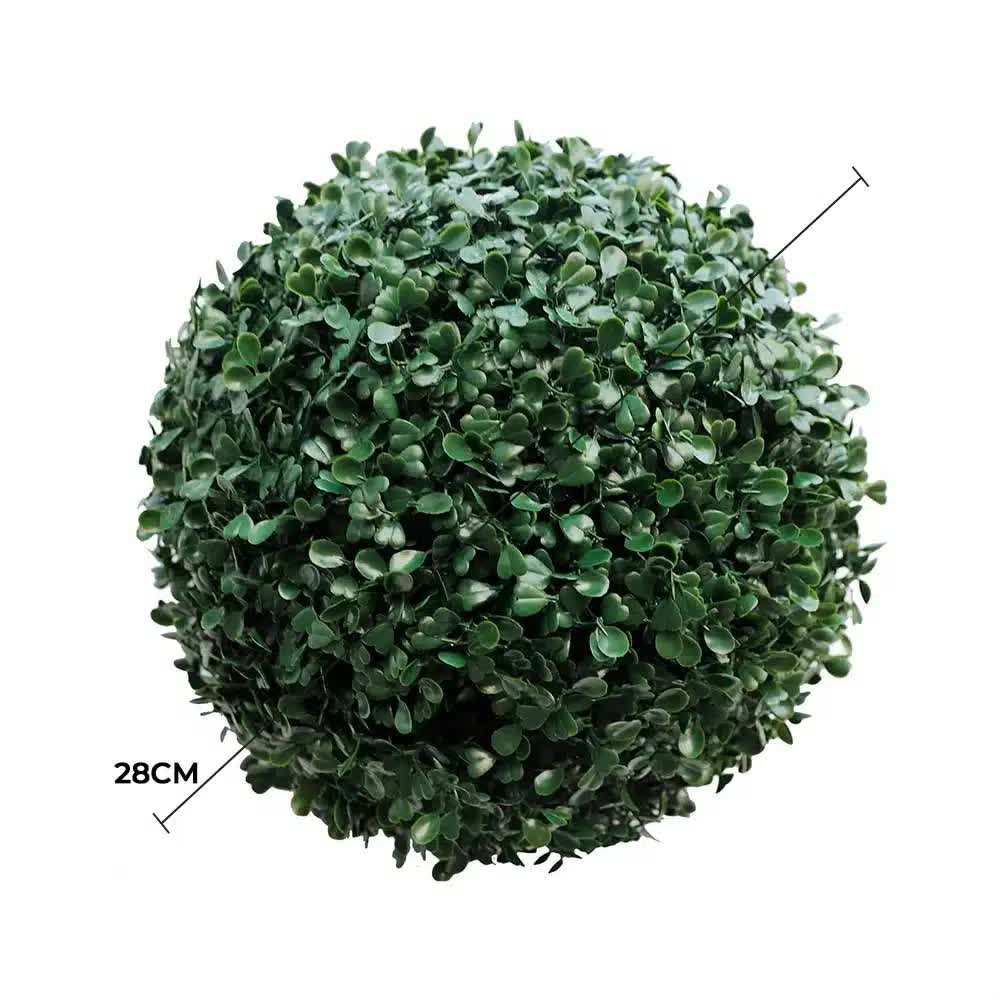 Medium Boxwood Topiary Ball UV Resistant 28cm - Image 2