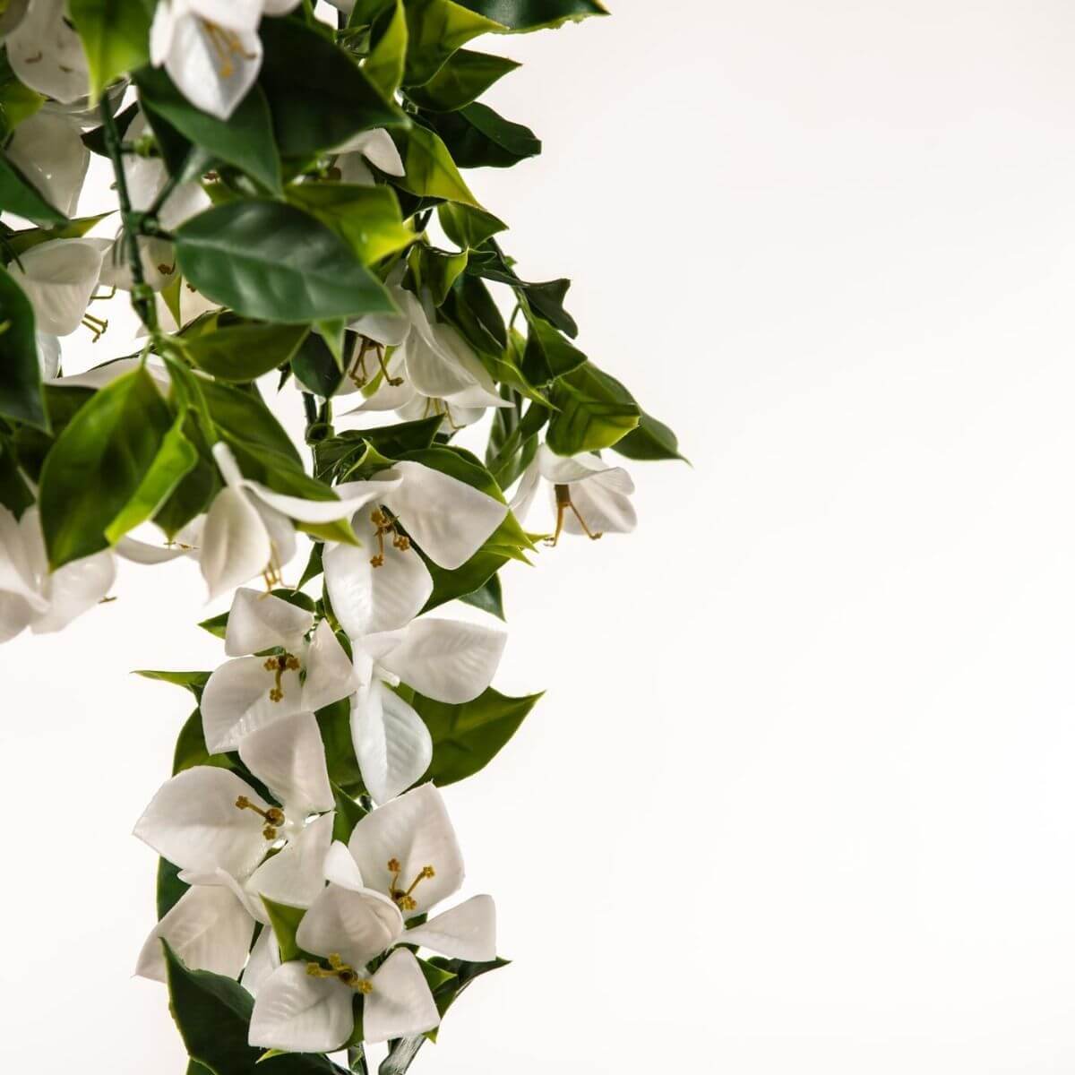 Hanging White Artificial Bougainvillea Plant UV Resistant 90cm - Image 3