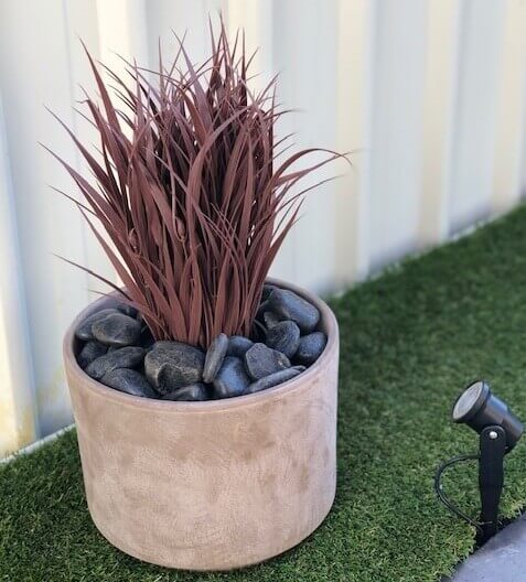 Artificial Ornamental Potted Dense Burgundy Grass UV Resistant 38cm - Image 4