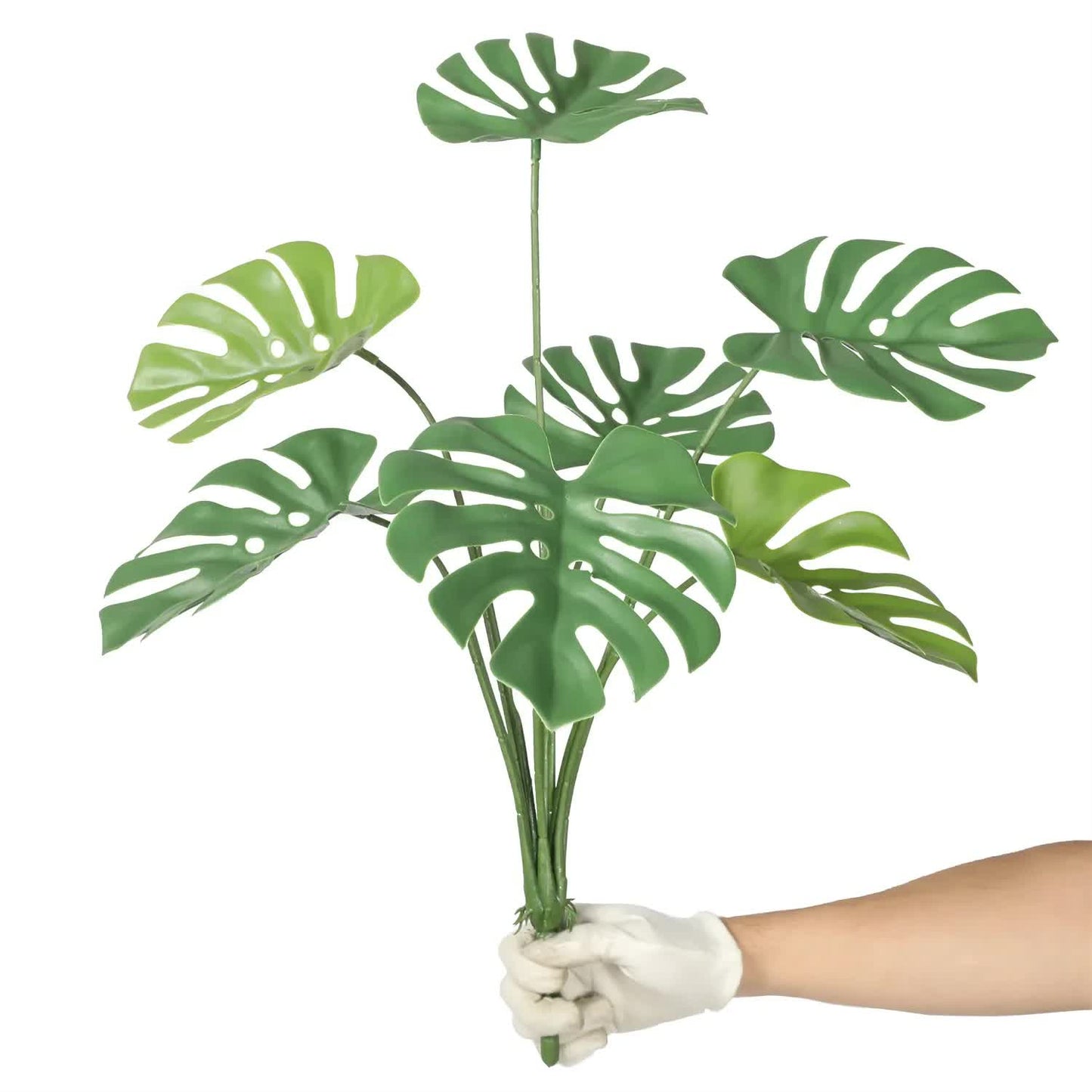 Artificial Monstera Split Leaf Philodendron Plant Stem 60cm UV Resistant - Image 5
