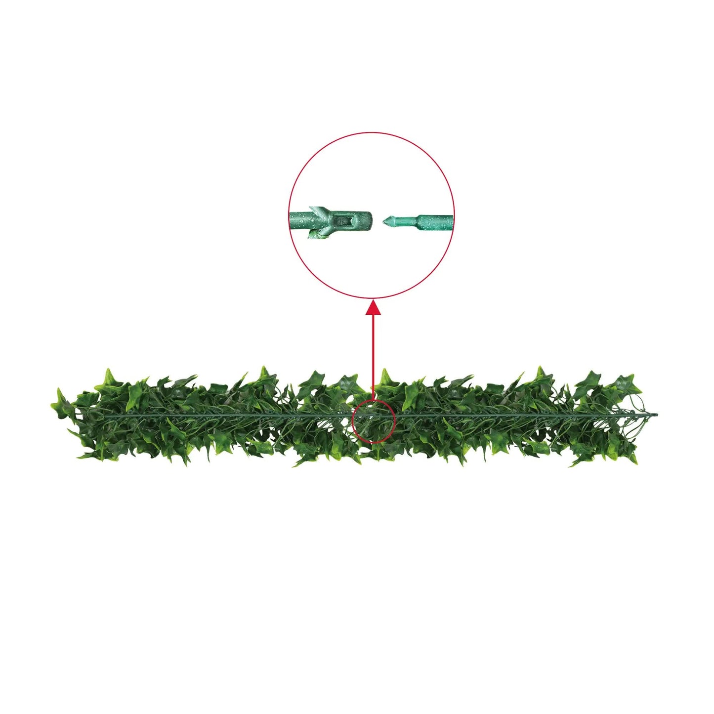 Artificial Extendable Hanging Bright Green Ivy Bushy Vine UV Resistant 55cm - Image 4