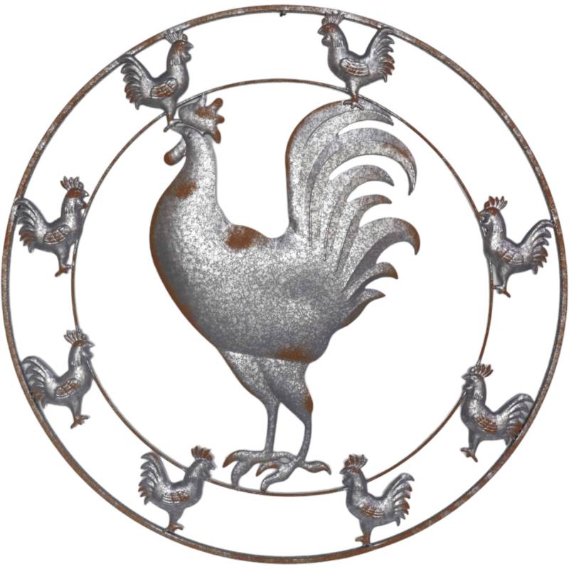 Rooster Wall Art 86x86cm