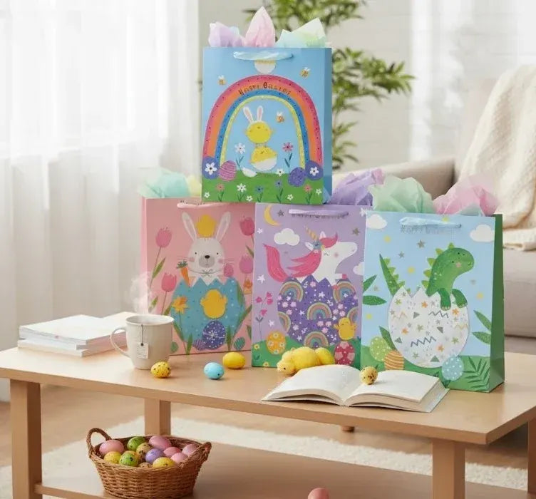 bulk 24 Easter Playmates Gift Bag Small 4 Asst - Image 2