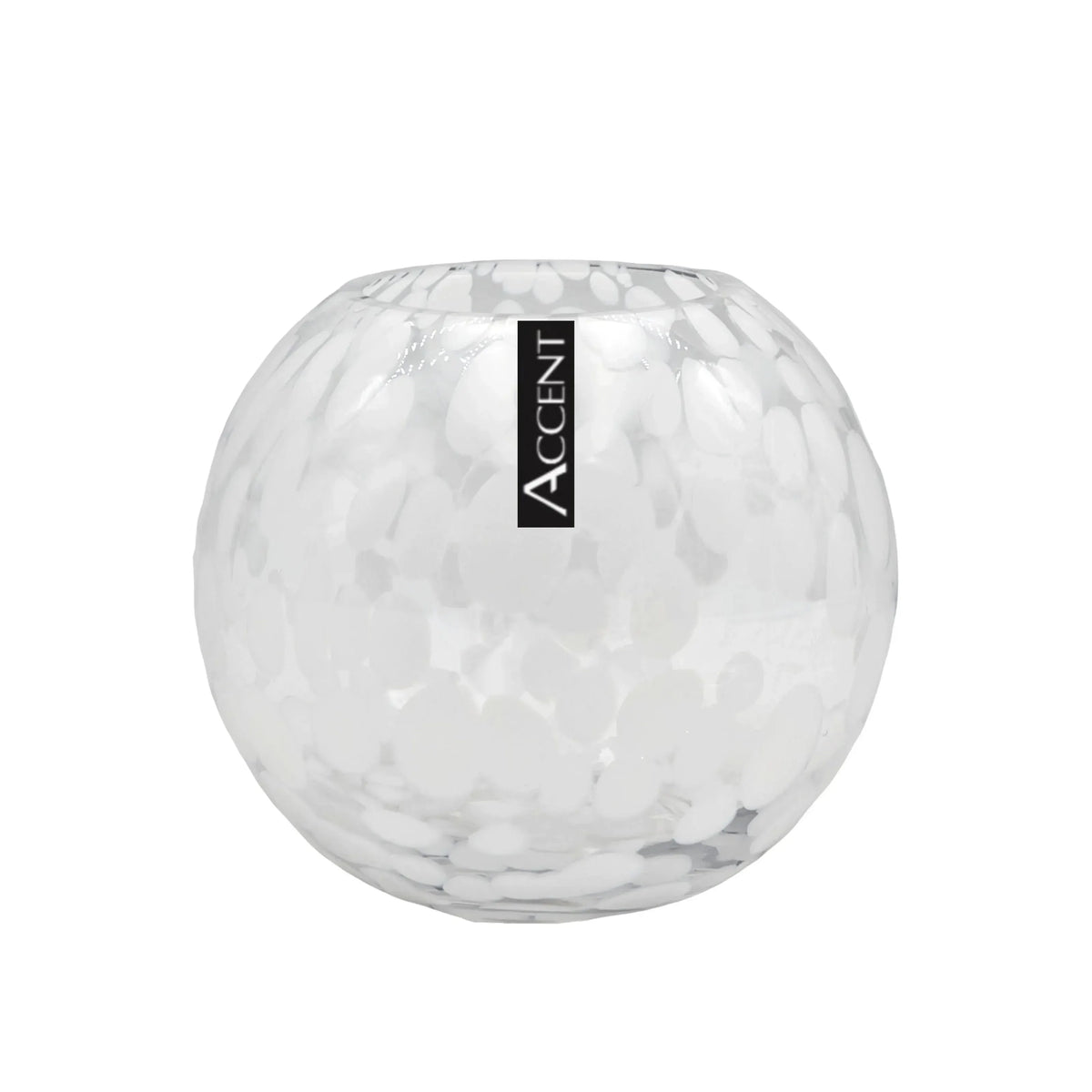 bulk 6 White Speckle Rose Bowl 16cm