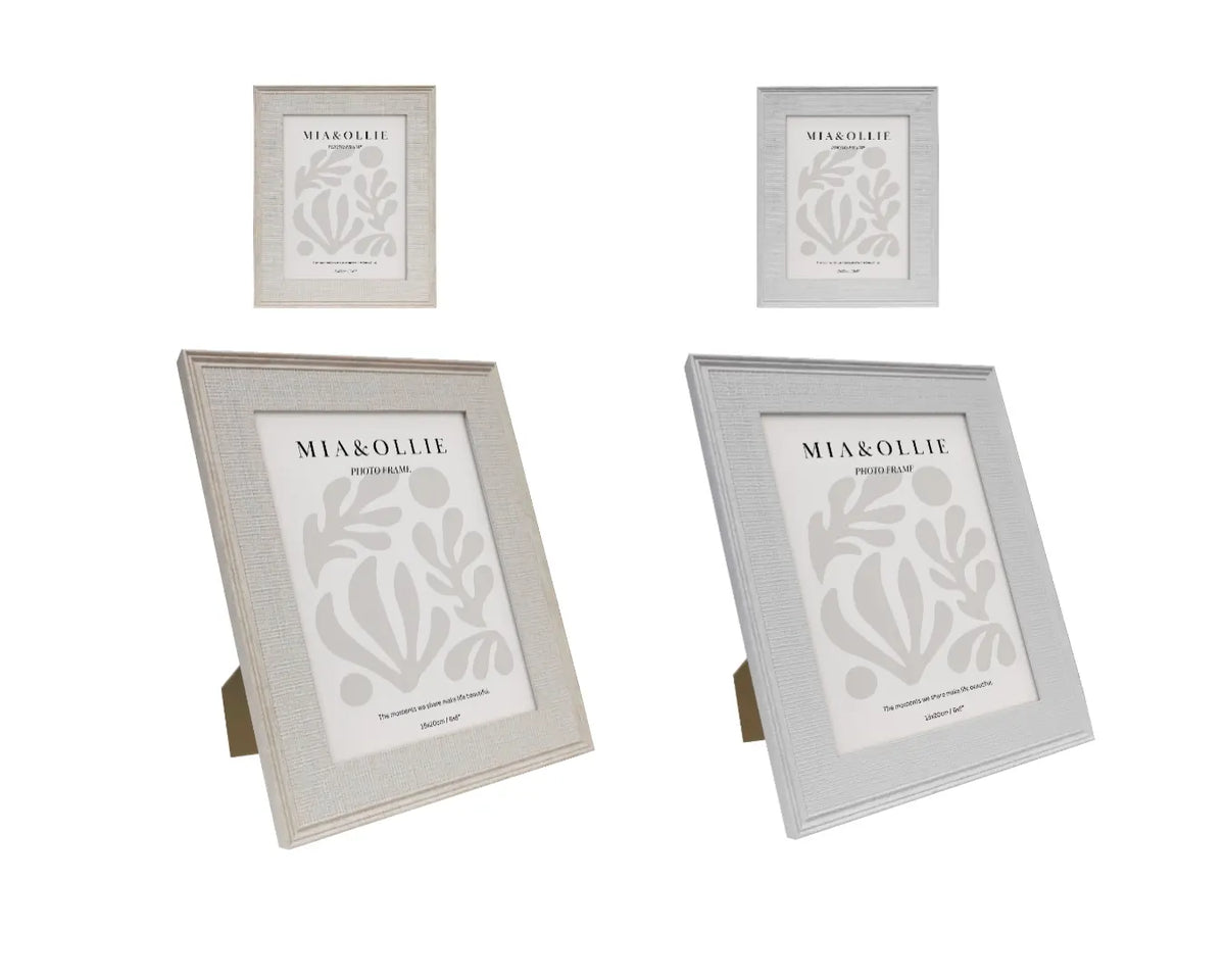 Set 2 Photo Frame Bella '6x8in' Assort 20cm