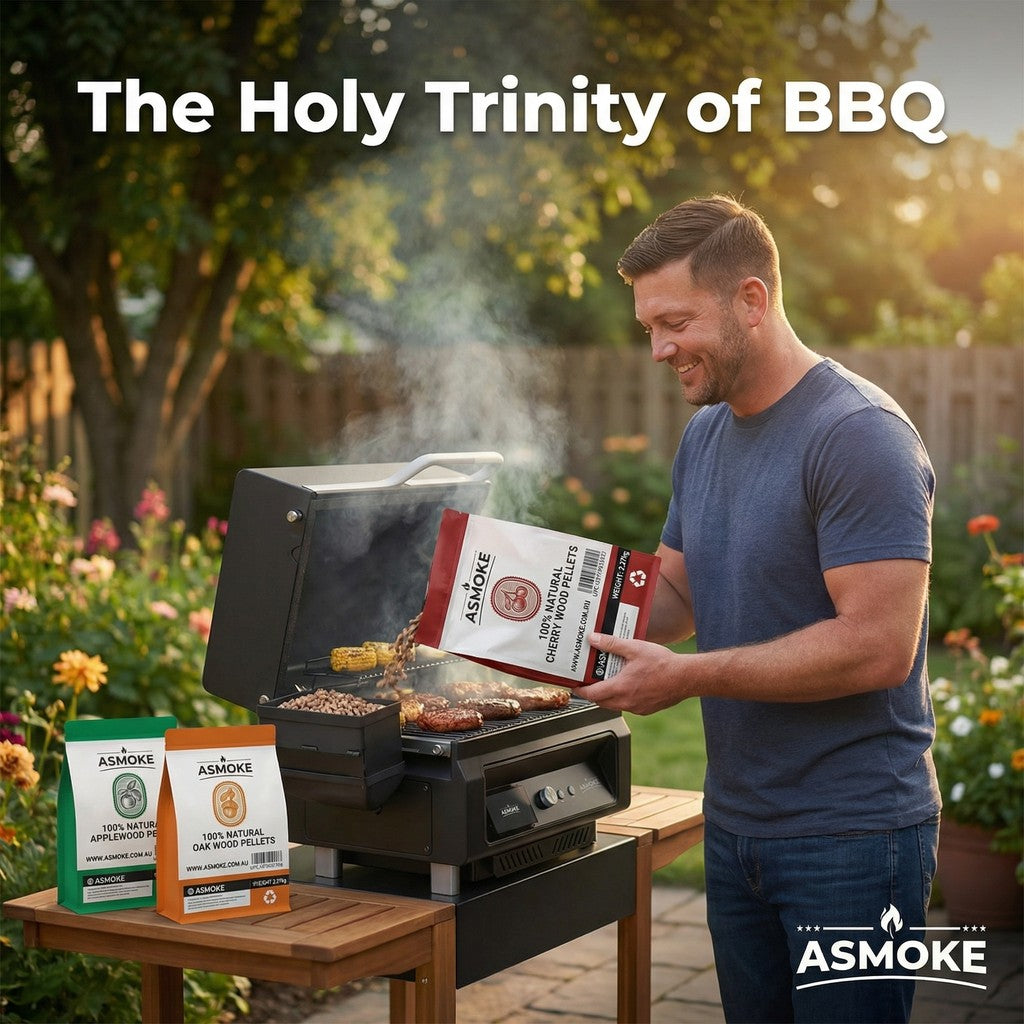 ASMOKE Essential Portable Smart Pellet Grill & Smoker + Assorted Flavors 20LBs (9kg) Premium Wood Pellets (Oak/Cherry/Apple) - Image 7