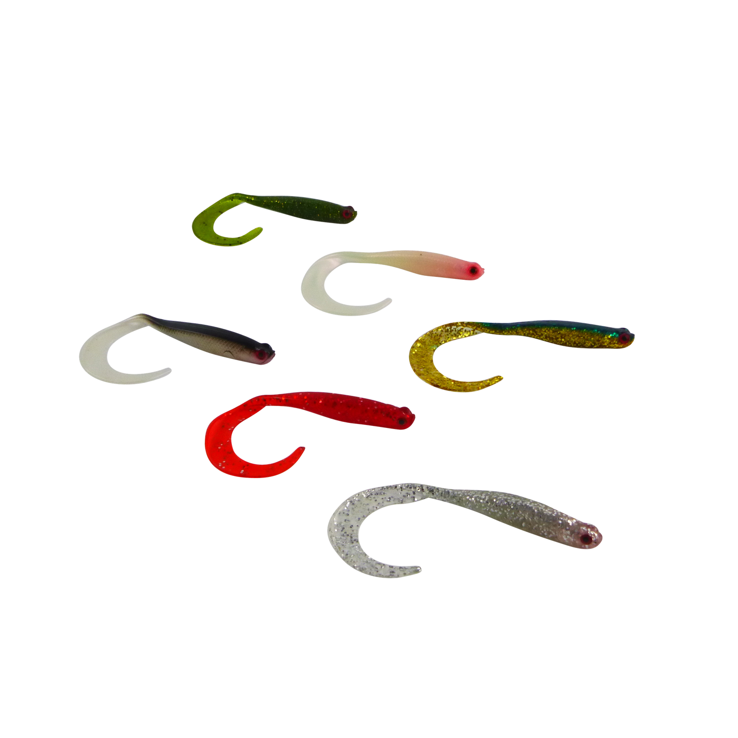 Swimerz 100 mm VTail Soft Plastic Lure, Bubblegum, 5 pack - Image 2